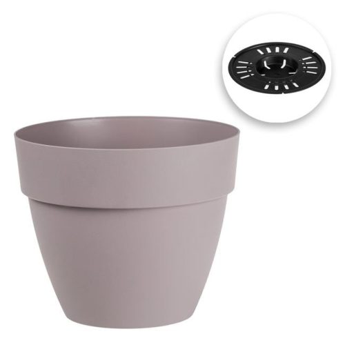 Levendula Lila Műanyag Virágcserép Vízelvezető Rendszerrel Ø25x21cm - 7l