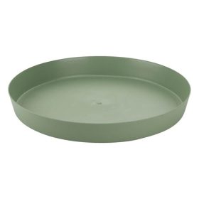 Műanyag Alátét Virágcseréphez, Olívazöld, Ø22x3,3cm