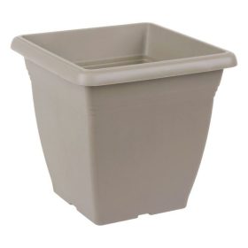 Mokka Színű Négyzet Alakú Műanyag Virágcserép - 9.5L