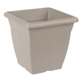 Mokka Színű Szögletes Műanyag Cserép - 21x21 cm