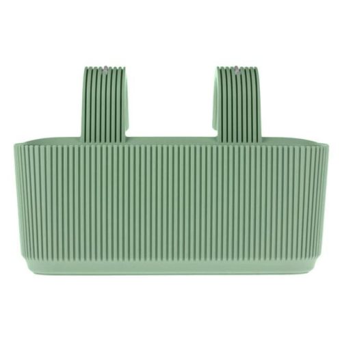 Menta színű bordázott műanyag balkonláda korlátra 3.2L