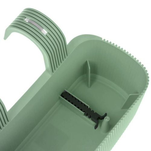 Menta színű bordázott műanyag balkonláda korlátra 3.2L