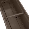Mokka Színű Műanyag Balkonláda Beépített Alátéttel 71x18.5x17cm - 15L