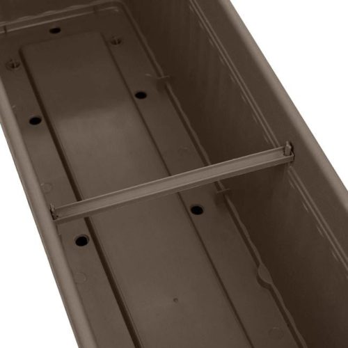 Mokka Színű Műanyag Balkonláda Beépített Alátéttel 71x18.5x17cm - 15L