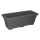 Antracit színű műanyag balkonláda, 75x31x28 cm - 42L