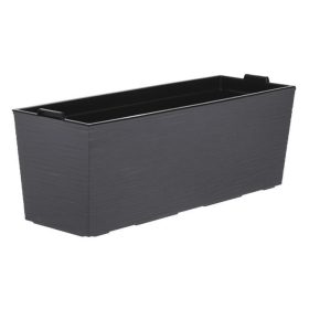   Szürke Műanyag Balkonláda Belső Betéttel - 55x18x19cm, 16.5L