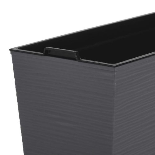 Szürke Műanyag Balkonláda Belső Betéttel - 55x18x19cm, 16.5L