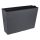 Antracit Műanyag Magas Kaspó Belső Betéttel, 55x18x36 cm - 28.5L