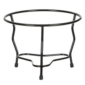 Fekete fém padló kaspótartó Ø23x18cm