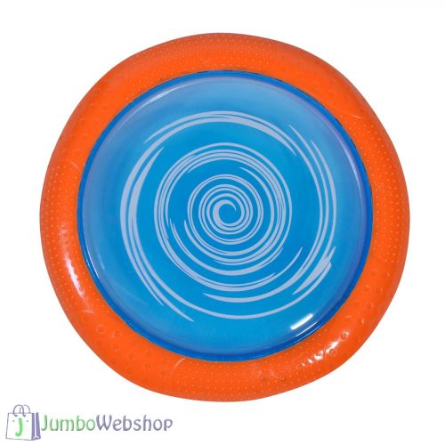Kék frizbi - freesbee- puha foganytyúval - 24.5cm