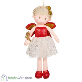 Szövet angyal püuss arany pálcával - 62cm