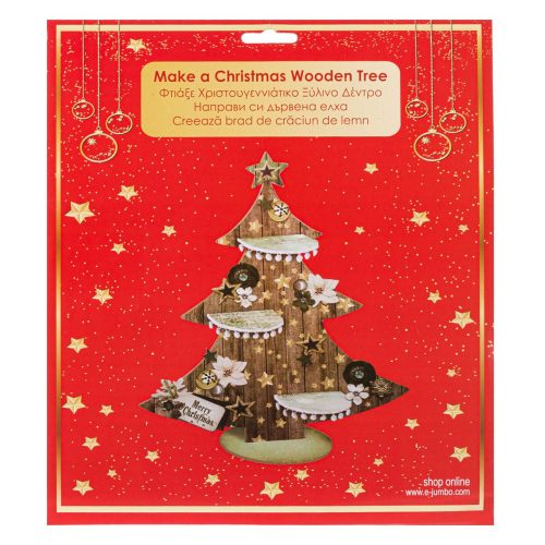 DIY - Karácsonyfa asztali dekoráció 30 cm