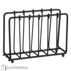 Fém - szalvétatartó - fekete