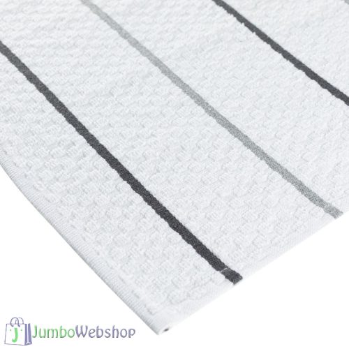 Konyharuha - törlőkendő - fehér - csíkos