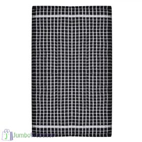 Konyharuha - törlőkendő - fekete - kockás