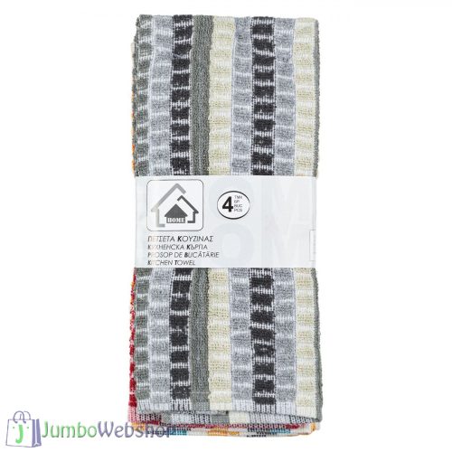 Konyharuha szett - színes - kockás - 4db