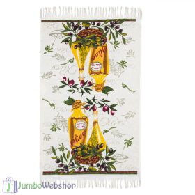 Mintás - pamut - konyharuha - oliva