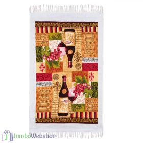 Mintás - pamut konyharuha - szőlő és bor