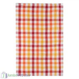 Piros, sárga - kockás konyharuha