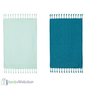 Zöld és kék - pamut konyharuha csomag