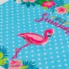 Mintás - pamut konyharuha - flamingó - hello summer