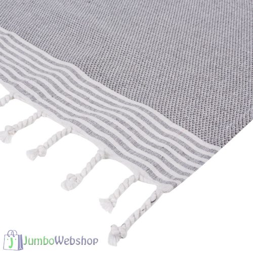 Szűrke, fehér - rojtos konyhakendő