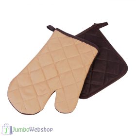 Edényfogó kesztyű - bézs, barna