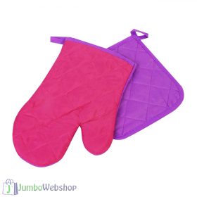 Edényfogó kesztyű - rózsaszín, kék