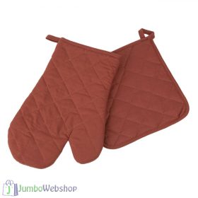 Pamut - Edényfogó kesztyű - terrakotta