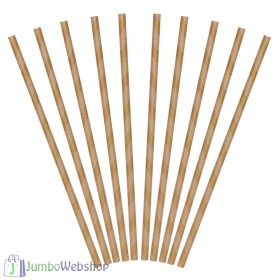 Környezetbarát papír kraft szívószál csomag - 25db