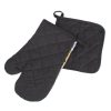 Konyhai kesztyű és edényfogó szett, Bézs-Antracit Tiles - 2 db-os