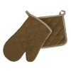 Konyhai kesztyű és edényfogó szett, Taupe - 2 db