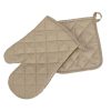 Konyhai kesztyű és edényfogó szett, Taupe - 2 db