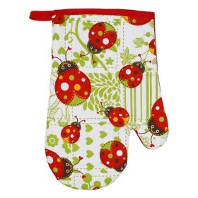   Húsvéti konyhai szett, kesztyű és edényfogó, katicás mintával - 2 db