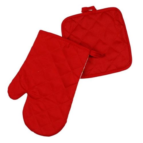 Húsvéti konyhai szett, kesztyű és edényfogó, katicás mintával - 2 db