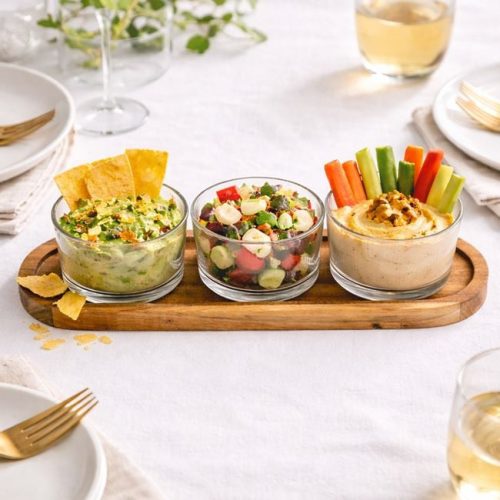 3 szintes süteménykínáló tál, 3 üvegtállal