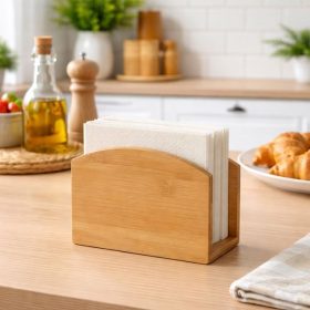 Bambusz szalvétatartó, 13x7x11 cm