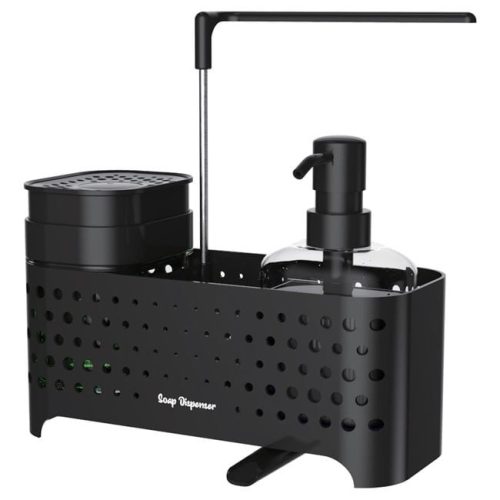 Mosogató rendszerező tartó mosogatószerhez és szivacsokhoz, 23x10x24,5 cm