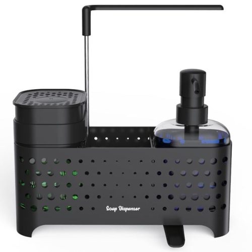 Mosogató rendszerező tartó mosogatószerhez és szivacsokhoz, 23x10x24,5 cm