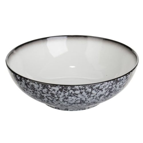 Fekete Kerámia Tál Kőhatású Felülettel 1,7L