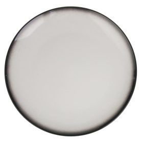 Stone Effect fekete kerámia lapostányér Ø27cm