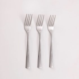   „Linear” rozsdamentes acél desszertes villa készlet, 14,5 cm - 3 db