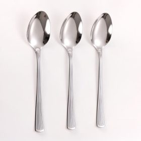   Rozsdamentes acél kanál készlet „Linear” - 20 cm, 3 db