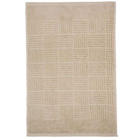 Bézs Pamut Konyharuha Dombornyomott Csíkokkal 60x40cm