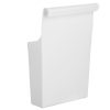 Fehér Műanyag Függeszthető Szekrényrendszerező Kosár, 23,5x9x34 cm
