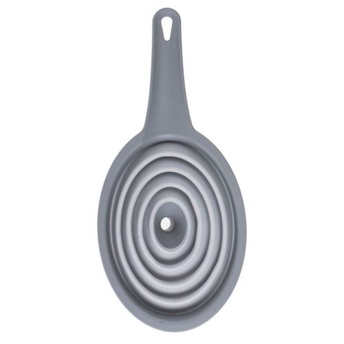 Összecsukható Szürke Műanyag Tölcsér Fogantyúval, 26,5 cm