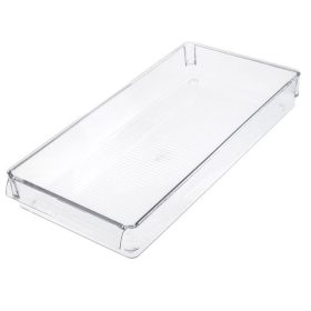   Átlátszó Hűtőszekrény Rendszerező Doboz Fogantyúval, 36x17,5x5 cm