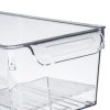 Átlátszó Műanyag Hűtőszekrény Rendszerező Doboz Fogantyúval, 32,5x15x10 cm