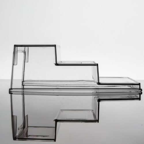 Átlátszó 3 Szintes Műanyag Fűszertartó Állvány, 26,3x23,8x8,3 cm