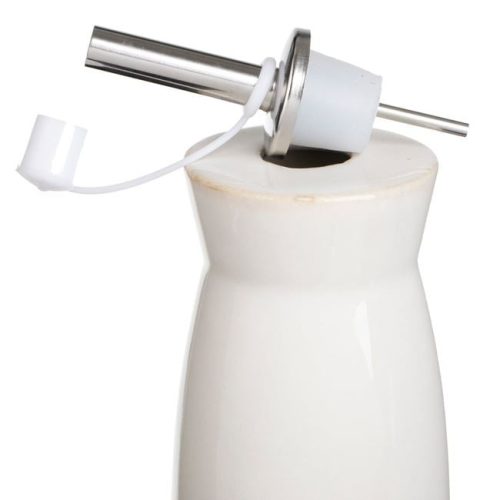 Bézs Kerámia Olajkiöntő Nordic Design Fém Adagolóval 230ml